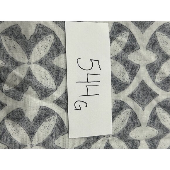 Gilligan & OMalley Gray White Floral Pattern Sleeveless Pajama Top XXL - Picture 8 of 10